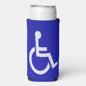 Gehandicapten met een handicap seltzer blikjeskoeler (Seltzer Voorkant)