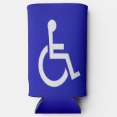 Gehandicapten met een handicap seltzer blikjeskoeler (Voorkant)