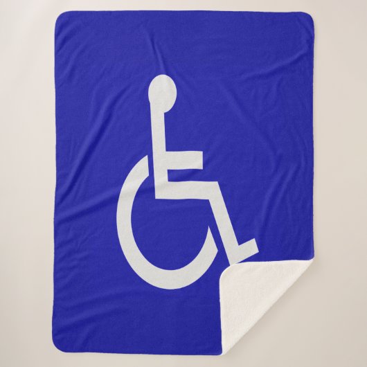 Gehandicapten met een handicap sherpa deken (Voorkant)