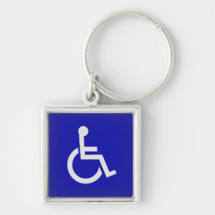 Gehandicapten met een handicap sleutelhanger