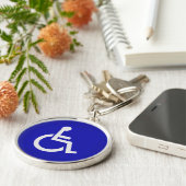 Gehandicapten met een handicap sleutelhanger (Zijkant)