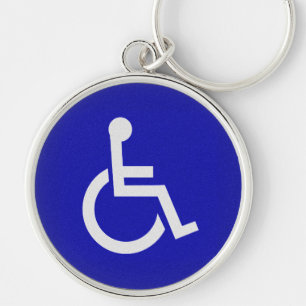 Gehandicapten met een handicap sleutelhanger