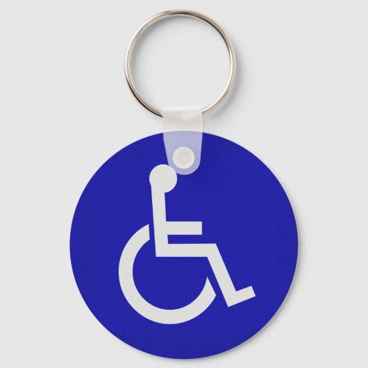 Gehandicapten met een handicap sleutelhanger (Voorkant)