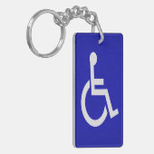 Gehandicapten met een handicap sleutelhanger (Voorkant Links)