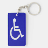 Gehandicapten met een handicap sleutelhanger (achterkant)