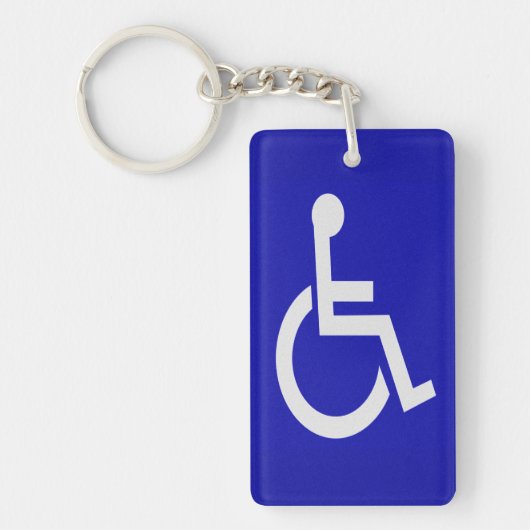 Gehandicapten met een handicap sleutelhanger (Voorkant)