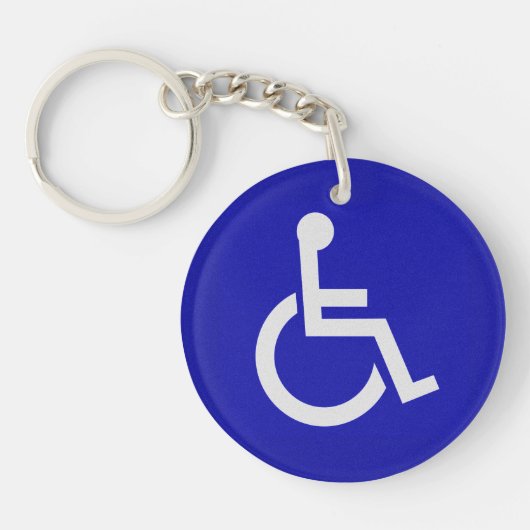 Gehandicapten met een handicap sleutelhanger (Voorkant)