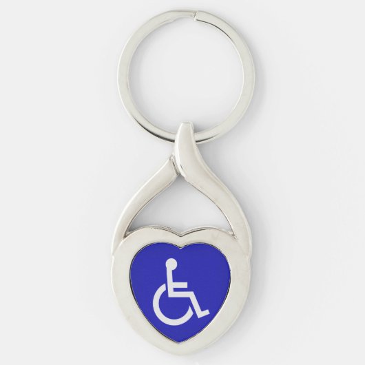 Gehandicapten met een handicap sleutelhanger (Voorkant)