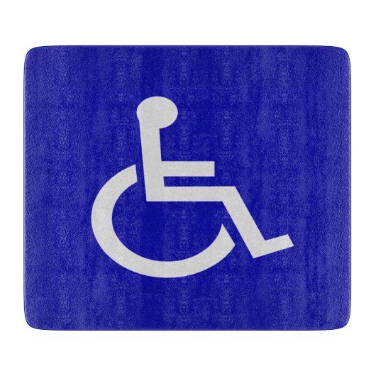 Gehandicapten met een handicap snijplank (Voorkant)