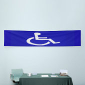 Gehandicapten met een handicap spandoek (Beurs)