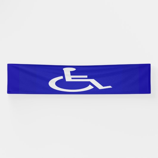 Gehandicapten met een handicap spandoek (Horizontaal)