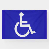 Gehandicapten met een handicap spandoek (Horizontaal)