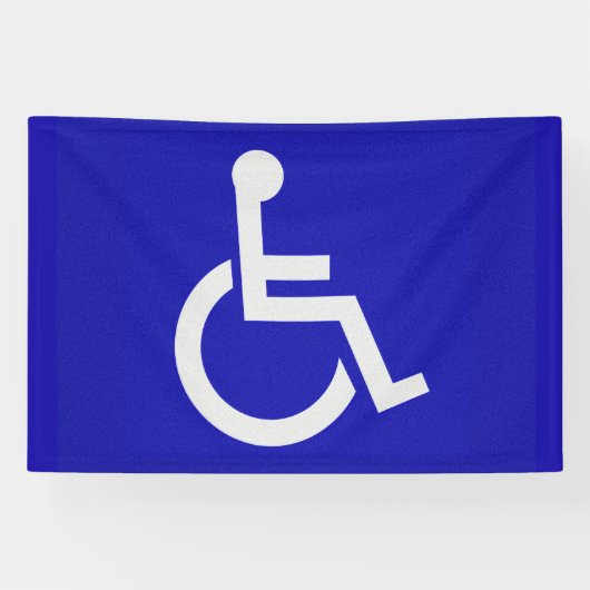 Gehandicapten met een handicap spandoek (Horizontaal)
