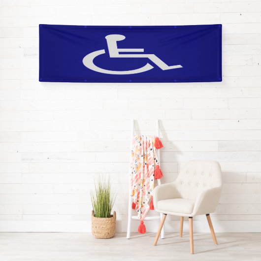 Gehandicapten met een handicap spandoek (Insitu)