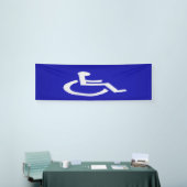 Gehandicapten met een handicap spandoek (Beurs)