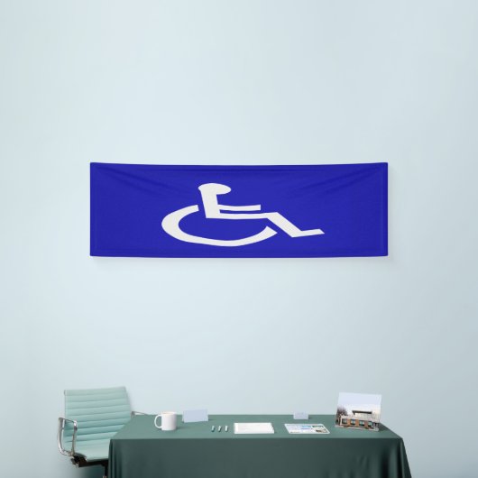 Gehandicapten met een handicap spandoek (Beurs)