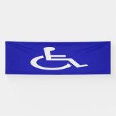 Gehandicapten met een handicap spandoek (Horizontaal)