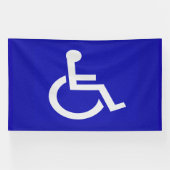 Gehandicapten met een handicap spandoek (Horizontaal)