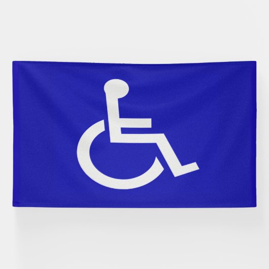 Gehandicapten met een handicap spandoek (Horizontaal)