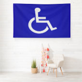 Gehandicapten met een handicap spandoek (Insitu)