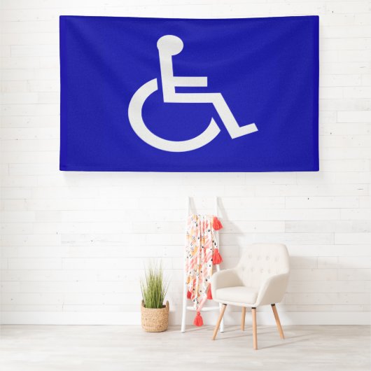 Gehandicapten met een handicap spandoek (Insitu)