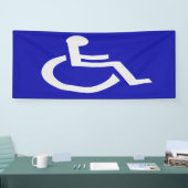 Gehandicapten met een handicap spandoek (Beurs)