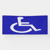 Gehandicapten met een handicap spandoek (Horizontaal)