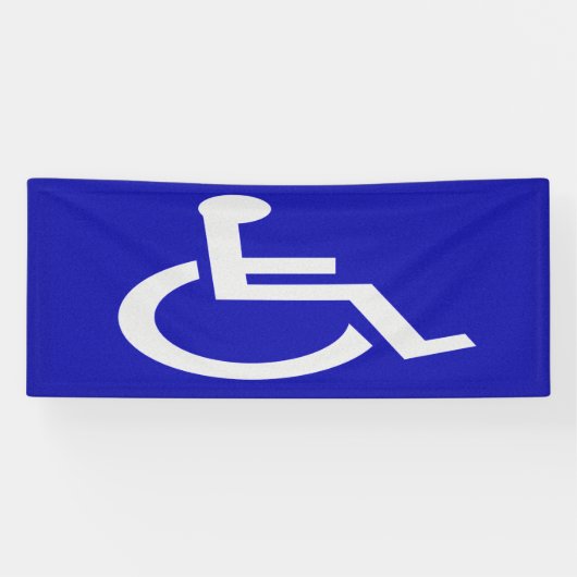 Gehandicapten met een handicap spandoek (Horizontaal)
