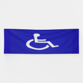 Gehandicapten met een handicap spandoek (Horizontaal)