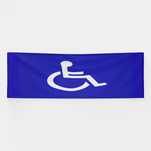 Gehandicapten met een handicap spandoek (Horizontaal)