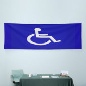 Gehandicapten met een handicap spandoek (Beurs)