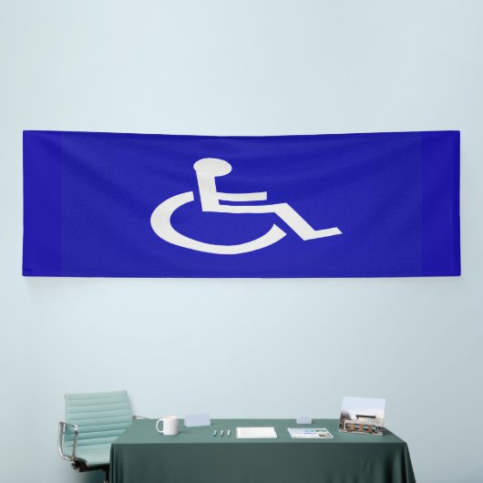 Gehandicapten met een handicap spandoek (Beurs)