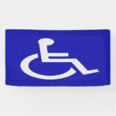 Gehandicapten met een handicap spandoek (Horizontaal)