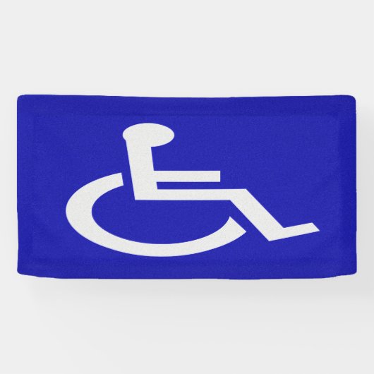 Gehandicapten met een handicap spandoek (Horizontaal)