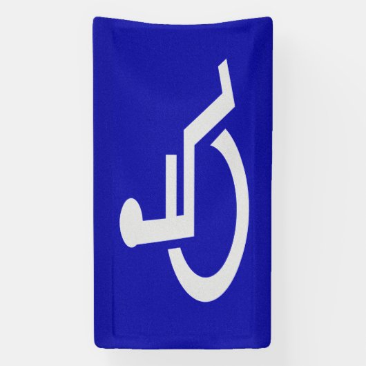 Gehandicapten met een handicap spandoek (Verticaal)