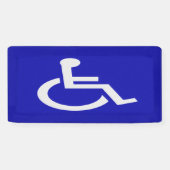 Gehandicapten met een handicap spandoek (Horizontaal)