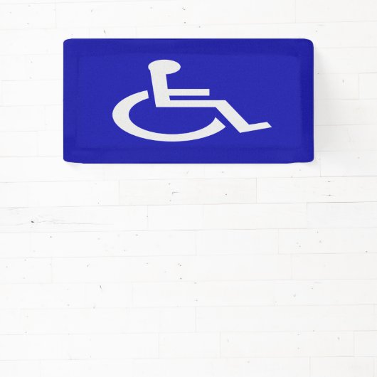 Gehandicapten met een handicap spandoek (Insitu)