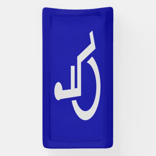 Gehandicapten met een handicap spandoek (Verticaal)