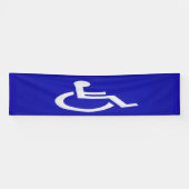 Gehandicapten met een handicap spandoek (Horizontaal)