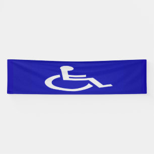 Gehandicapten met een handicap spandoek