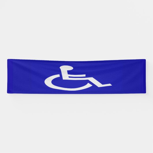 Gehandicapten met een handicap spandoek (Horizontaal)
