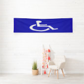 Gehandicapten met een handicap spandoek (Insitu)