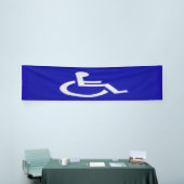 Gehandicapten met een handicap spandoek (Beurs)