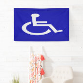 Gehandicapten met een handicap spandoek (Insitu)