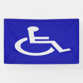 Gehandicapten met een handicap spandoek (Horizontaal)