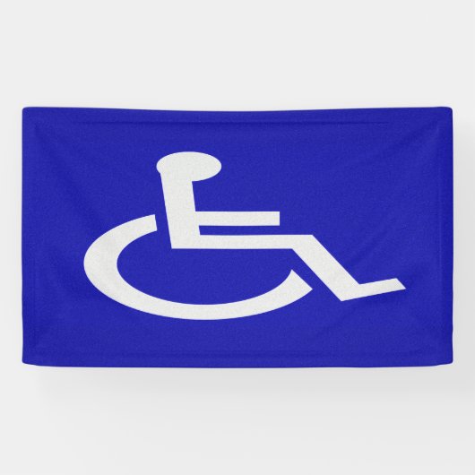 Gehandicapten met een handicap spandoek (Horizontaal)