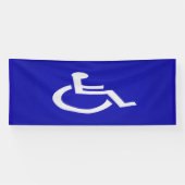 Gehandicapten met een handicap spandoek (Horizontaal)