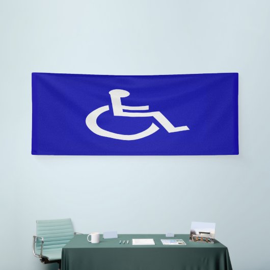 Gehandicapten met een handicap spandoek (Beurs)