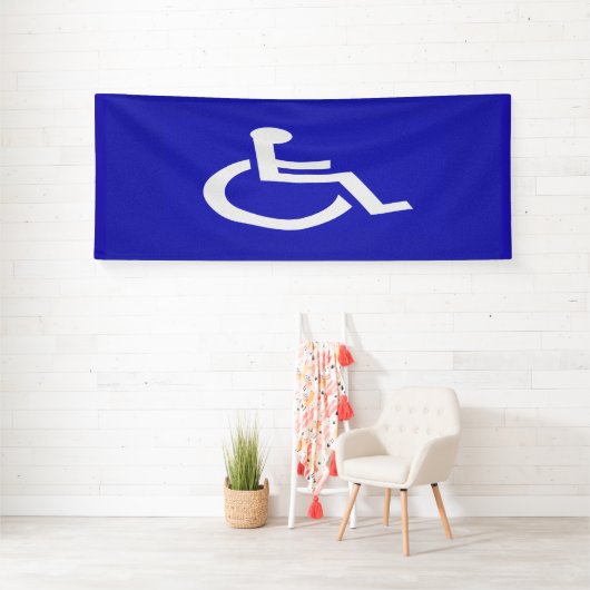 Gehandicapten met een handicap spandoek (Insitu)