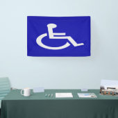 Gehandicapten met een handicap spandoek (Beurs)